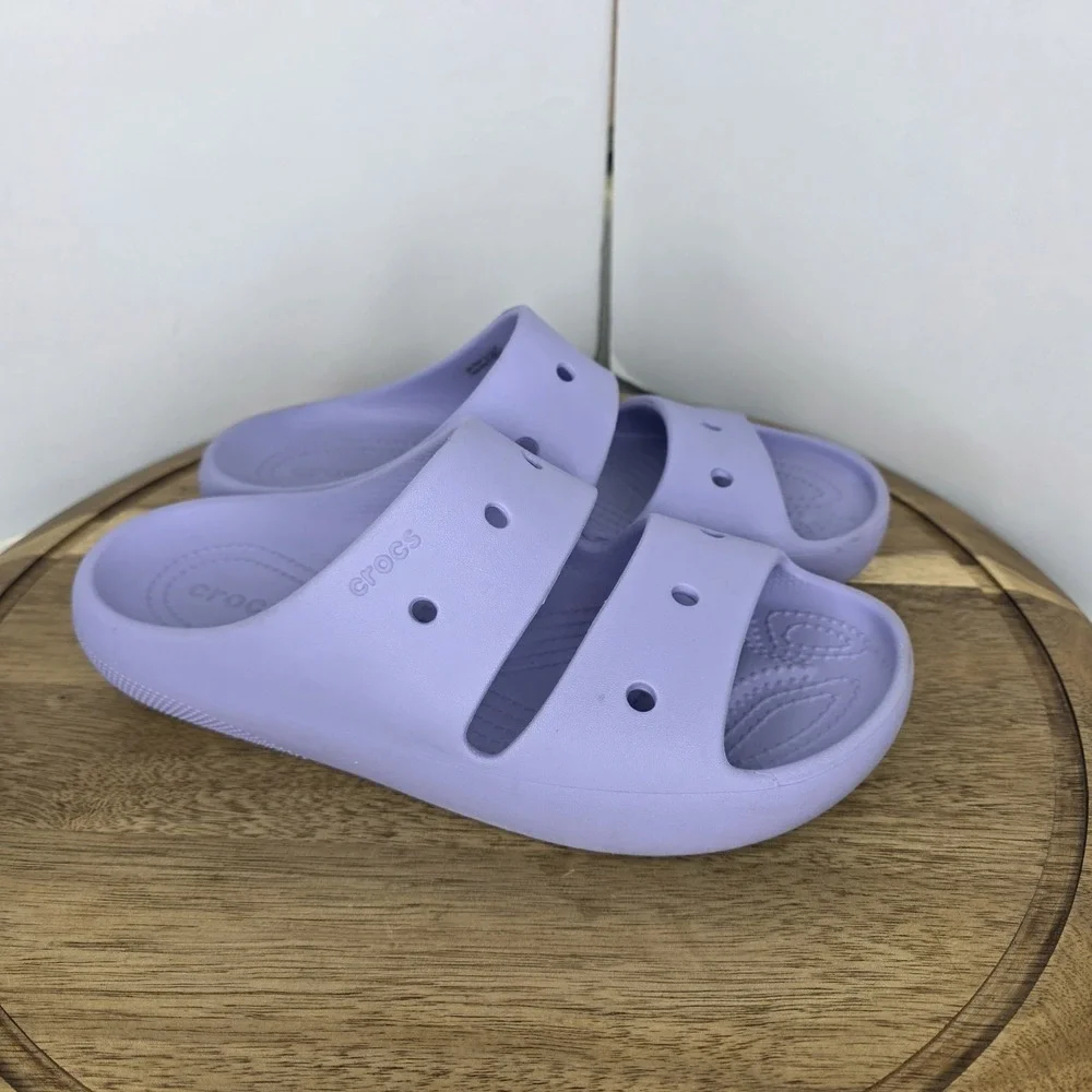 Unisex Sandals Crocs Classic Sandal 2.0 W9 M7 Lavender Purple Slide 2 Strap
